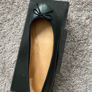 New in box - J Crew leather ballet flats